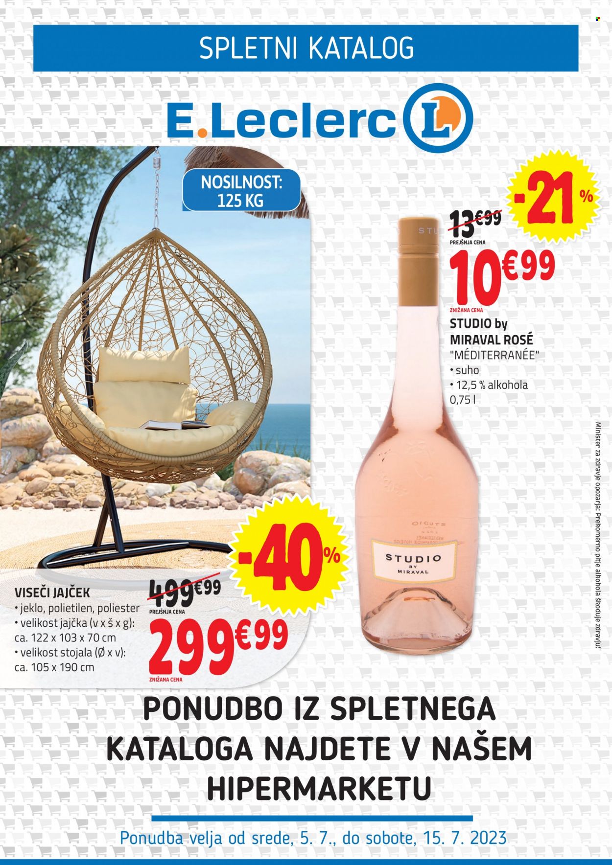 E.Leclerc katalog - 5.7.2023 - 15.7.2023. Stran 1