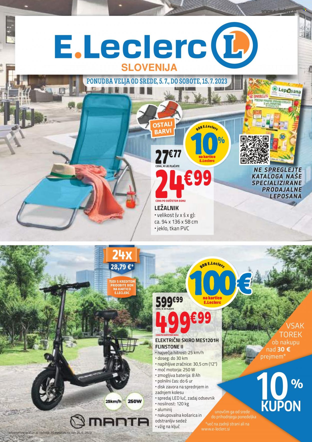 E.Leclerc katalog - 5.7.2023 - 15.7.2023. Stran 1