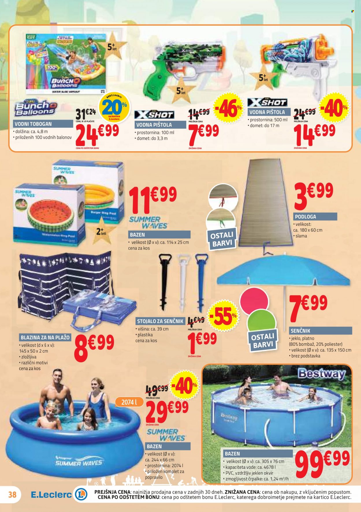 E.Leclerc katalog - 5.7.2023 - 15.7.2023. Stran 38