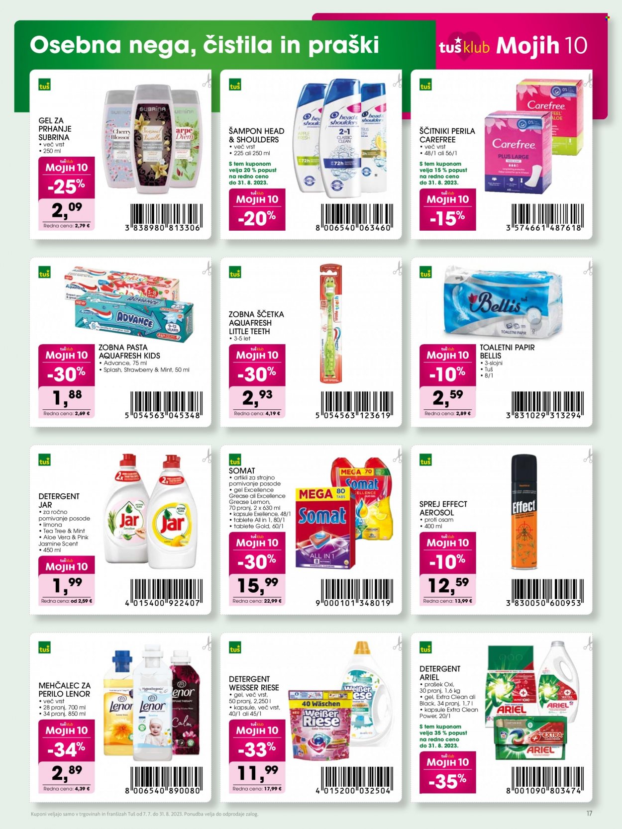 Tuš katalog - 7.7.2023 - 31.8.2023. Stran 17