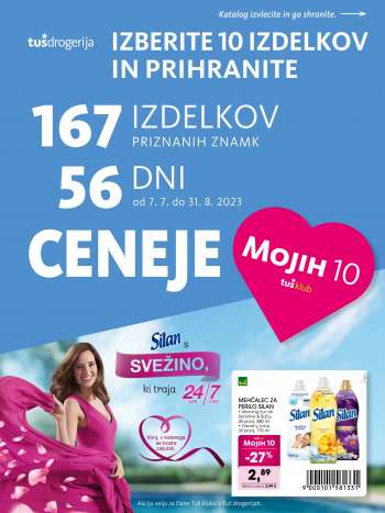 Tuš Drogeria katalog - 7.7.2023 - 31.8.2023.