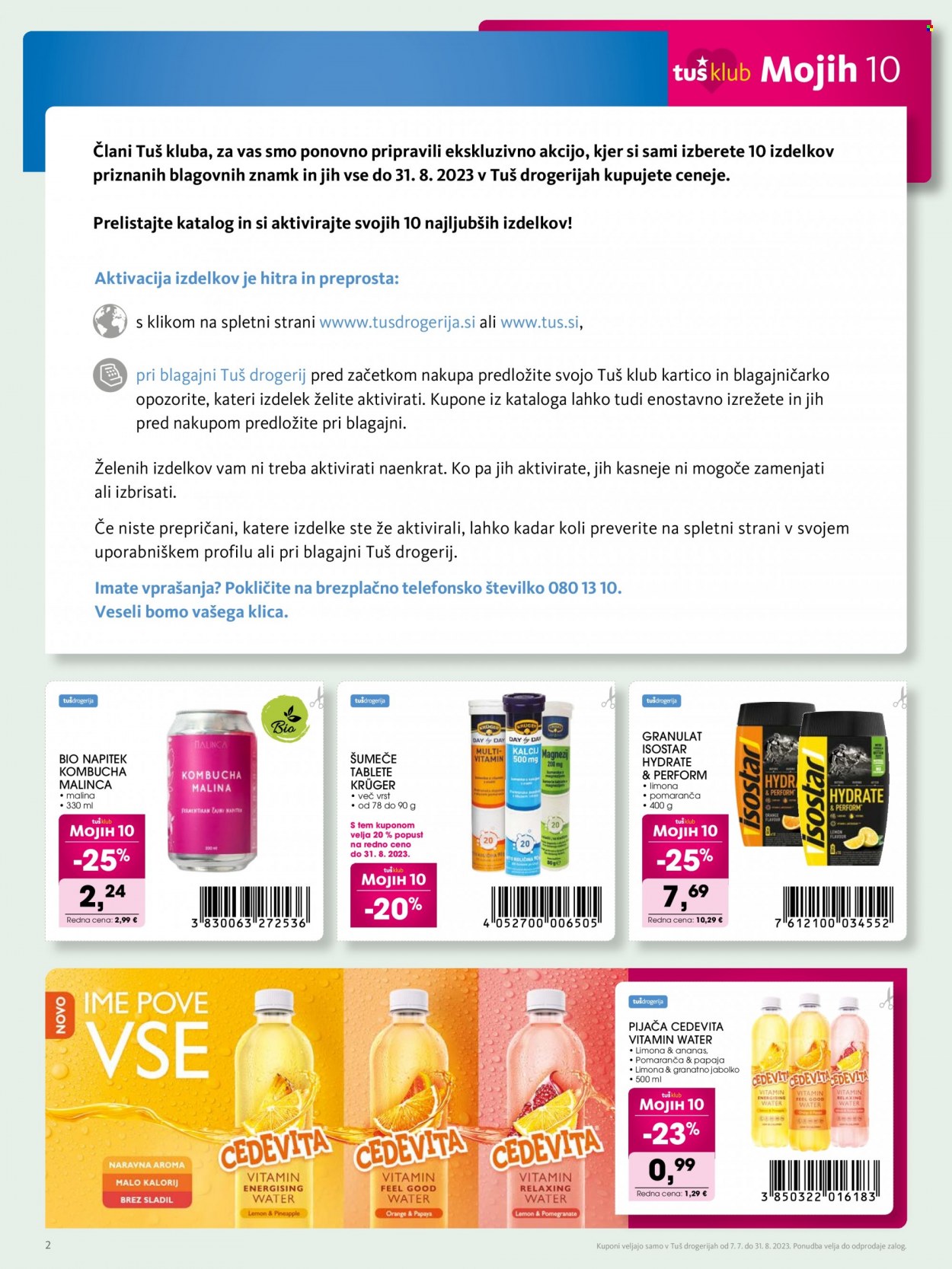 Tuš Drogeria katalog - 7.7.2023 - 31.8.2023. Stran 2
