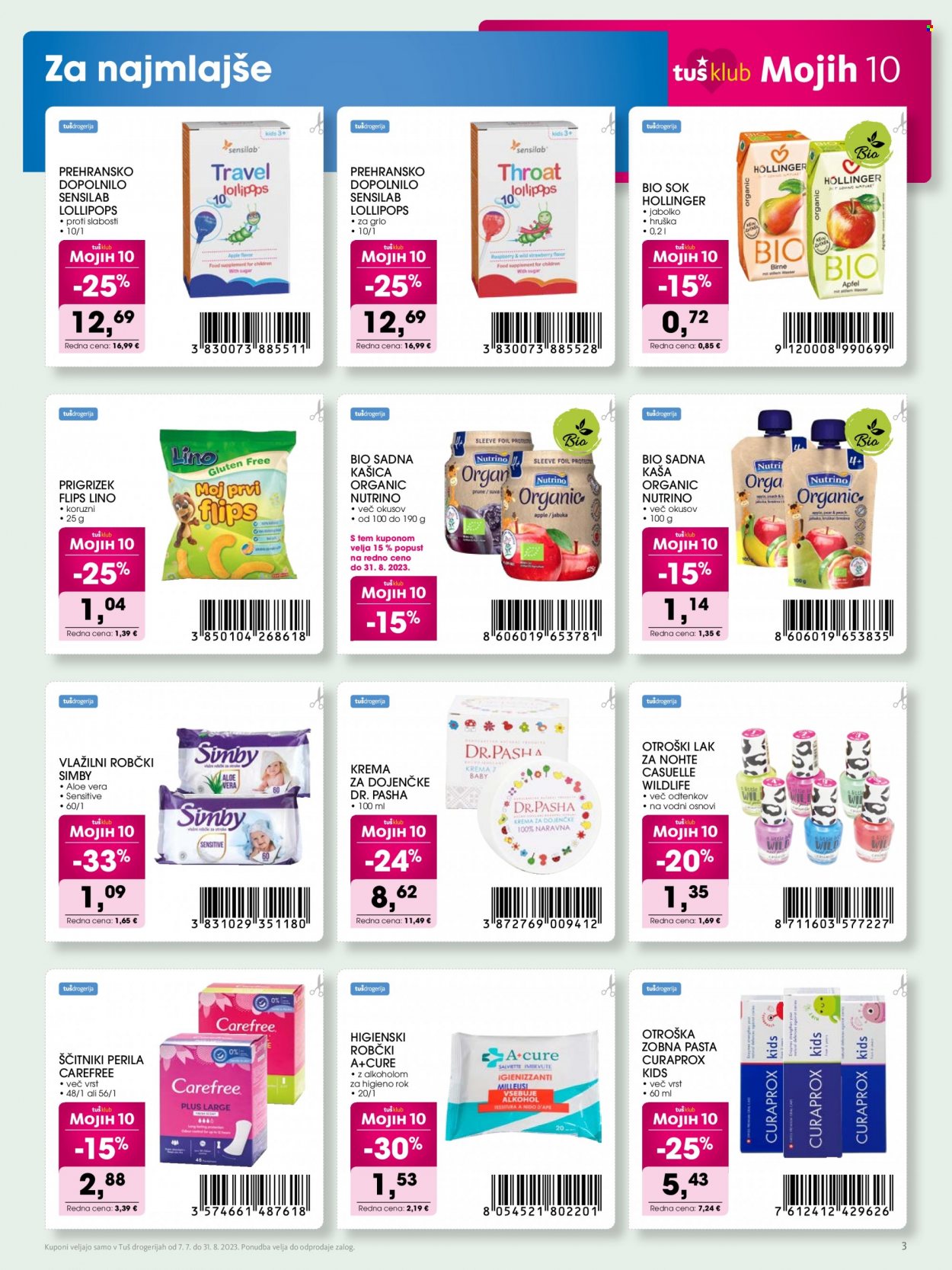 Tuš Drogeria katalog - 7.7.2023 - 31.8.2023. Stran 3