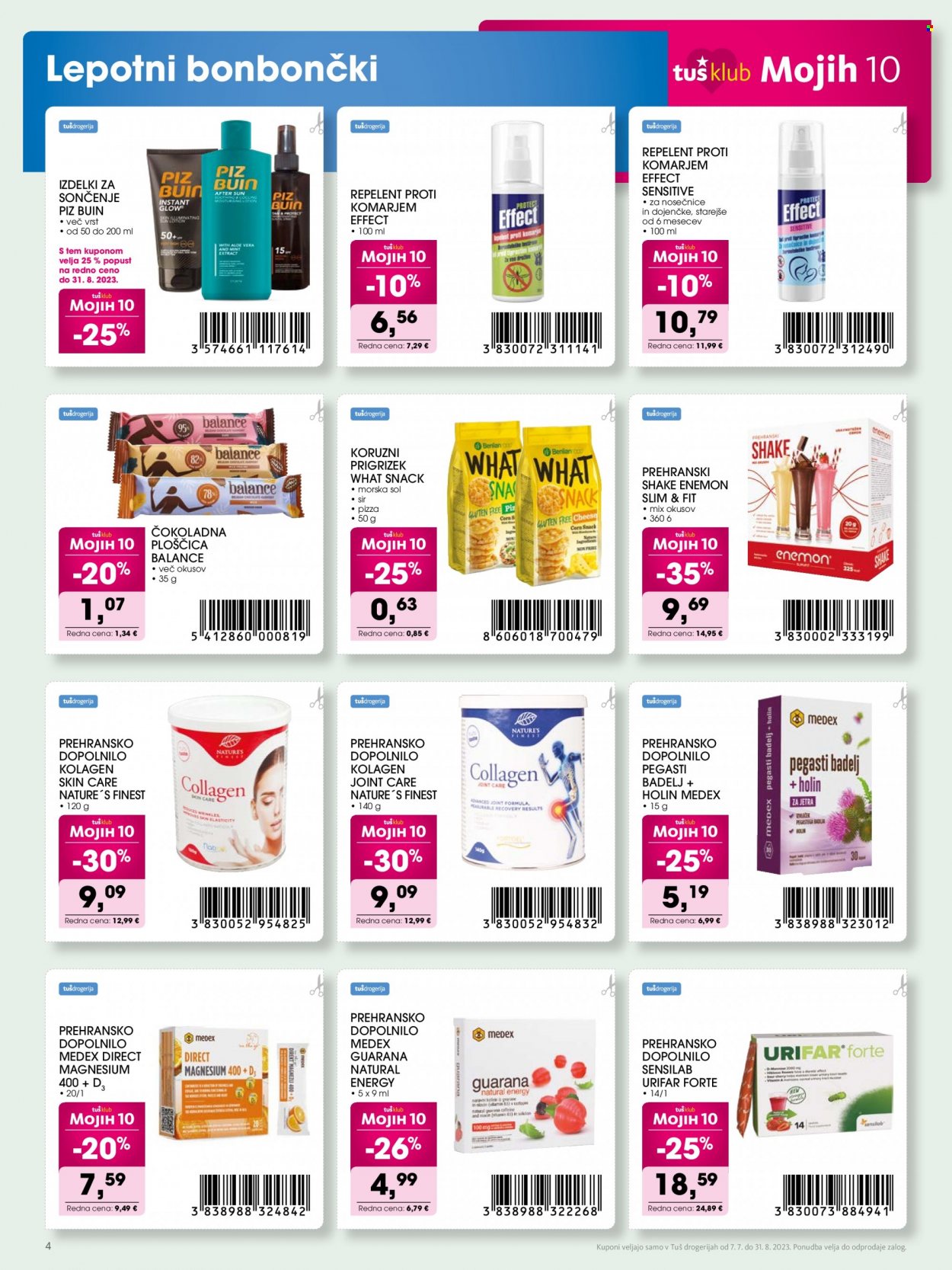 Tuš Drogeria katalog - 7.7.2023 - 31.8.2023. Stran 4
