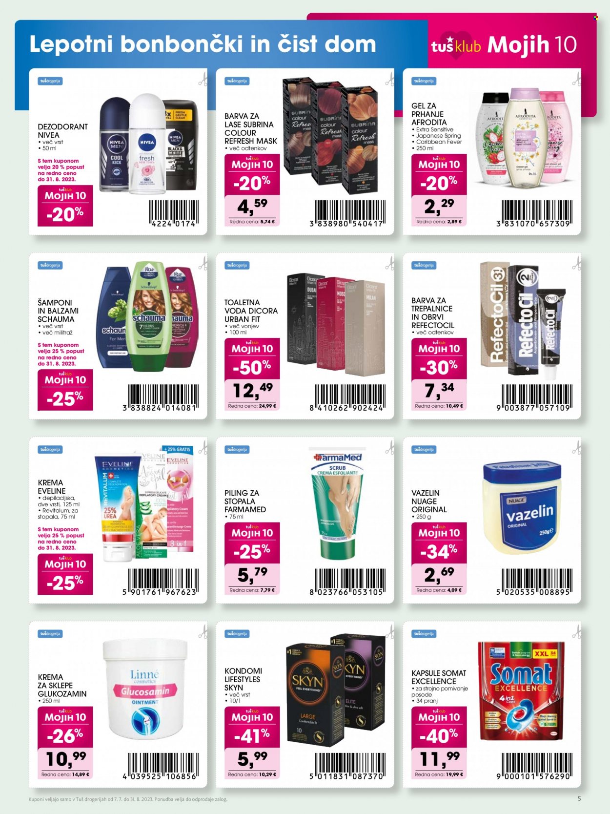 Tuš Drogeria katalog - 7.7.2023 - 31.8.2023. Stran 5