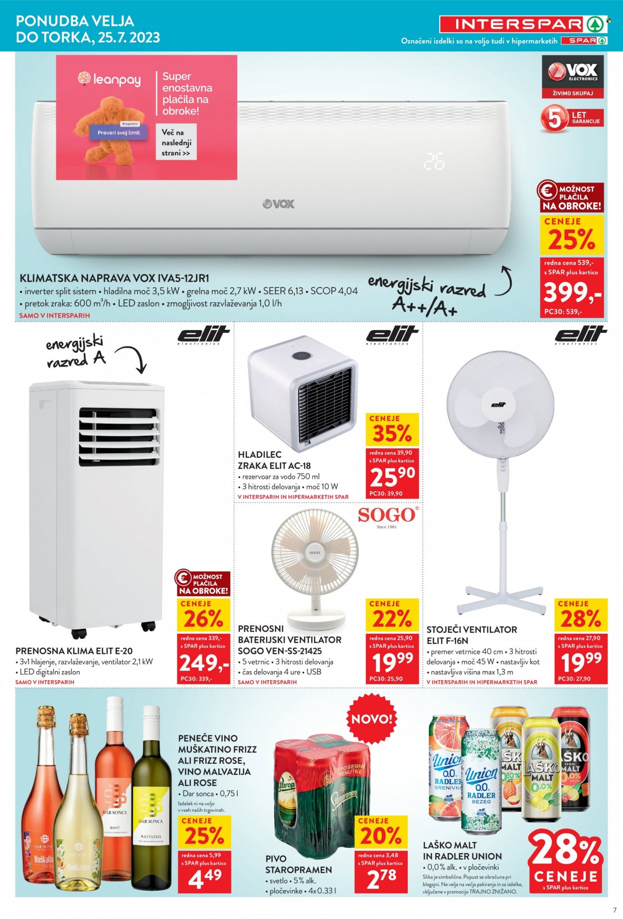 INTERSPAR katalog - 12.7.2023 - 25.7.2023. Stran 7