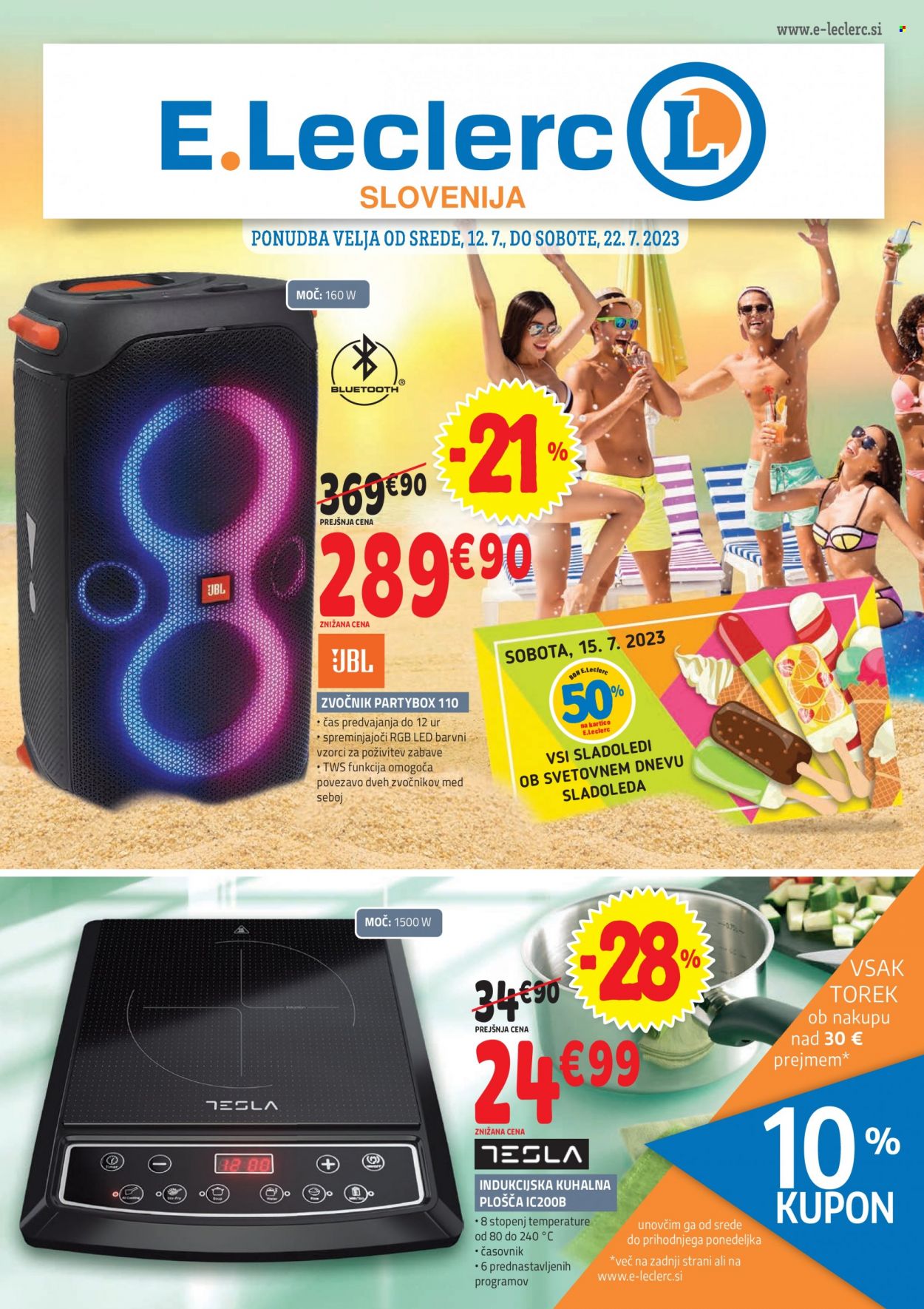 E.Leclerc katalog - 12.7.2023 - 22.7.2023. Stran 1