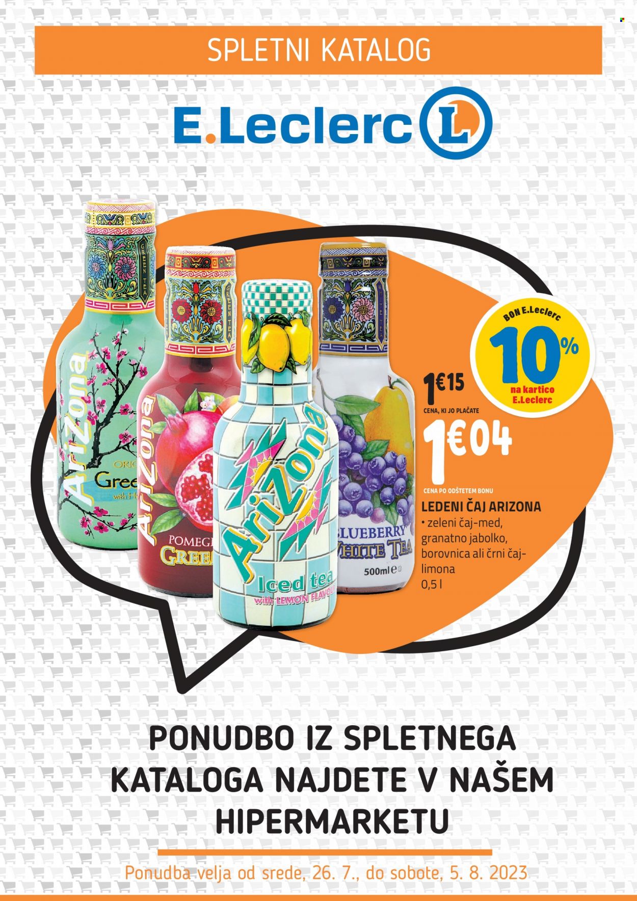 E.Leclerc katalog - 26.7.2023 - 5.8.2023. Stran 1