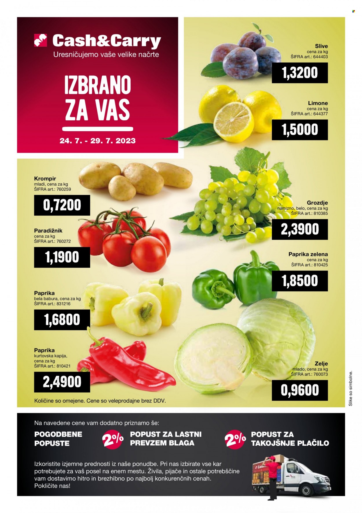 Mercator Cash & Carry katalog - 24.7.2023 - 29.7.2023. Stran 1