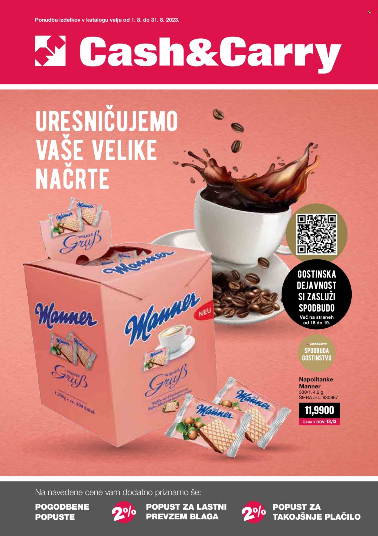 Mercator Cash & Carry katalog - 1.8.2023 - 31.8.2023. Stran 1