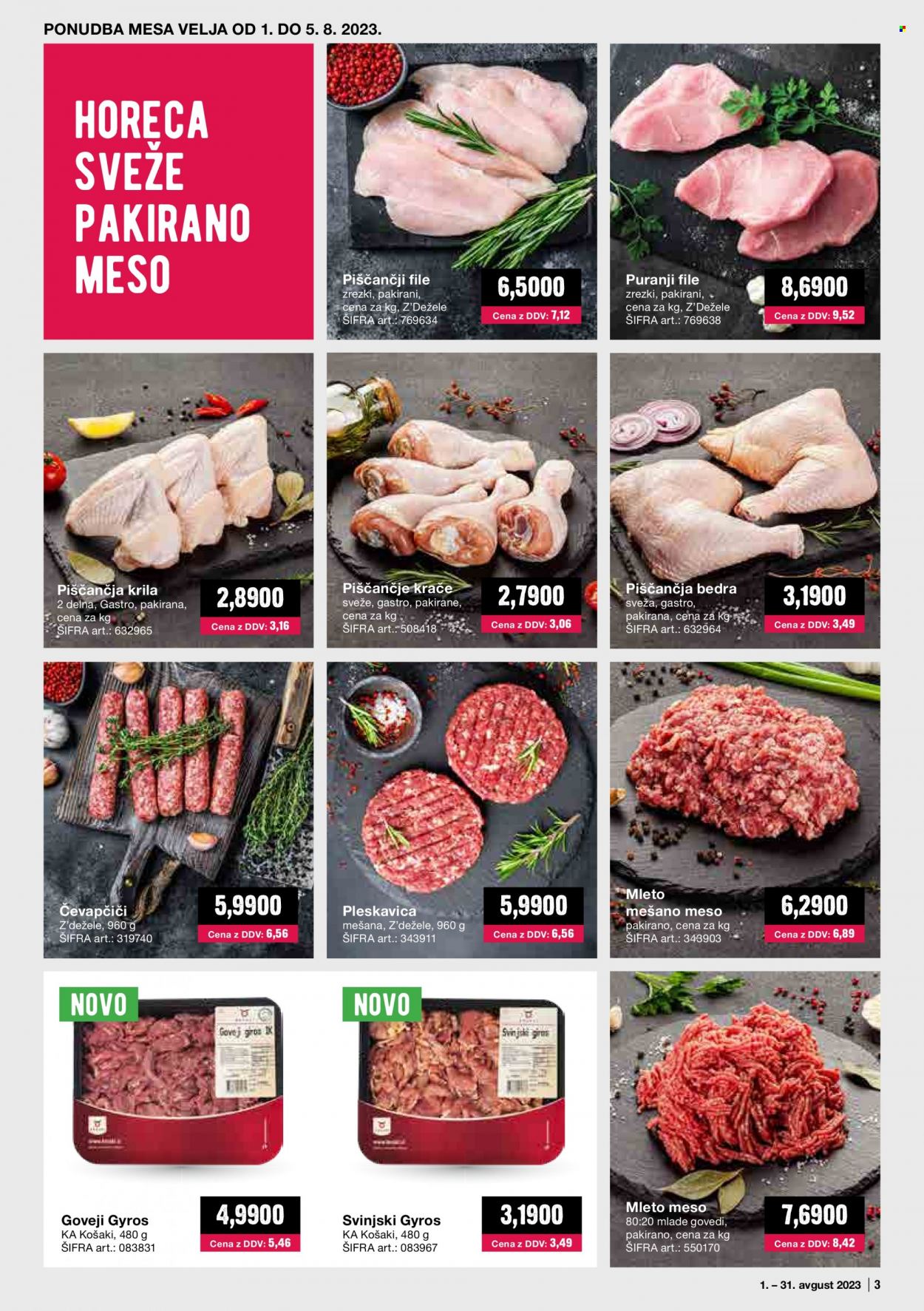 Mercator Cash & Carry katalog - 1.8.2023 - 31.8.2023. Stran 3