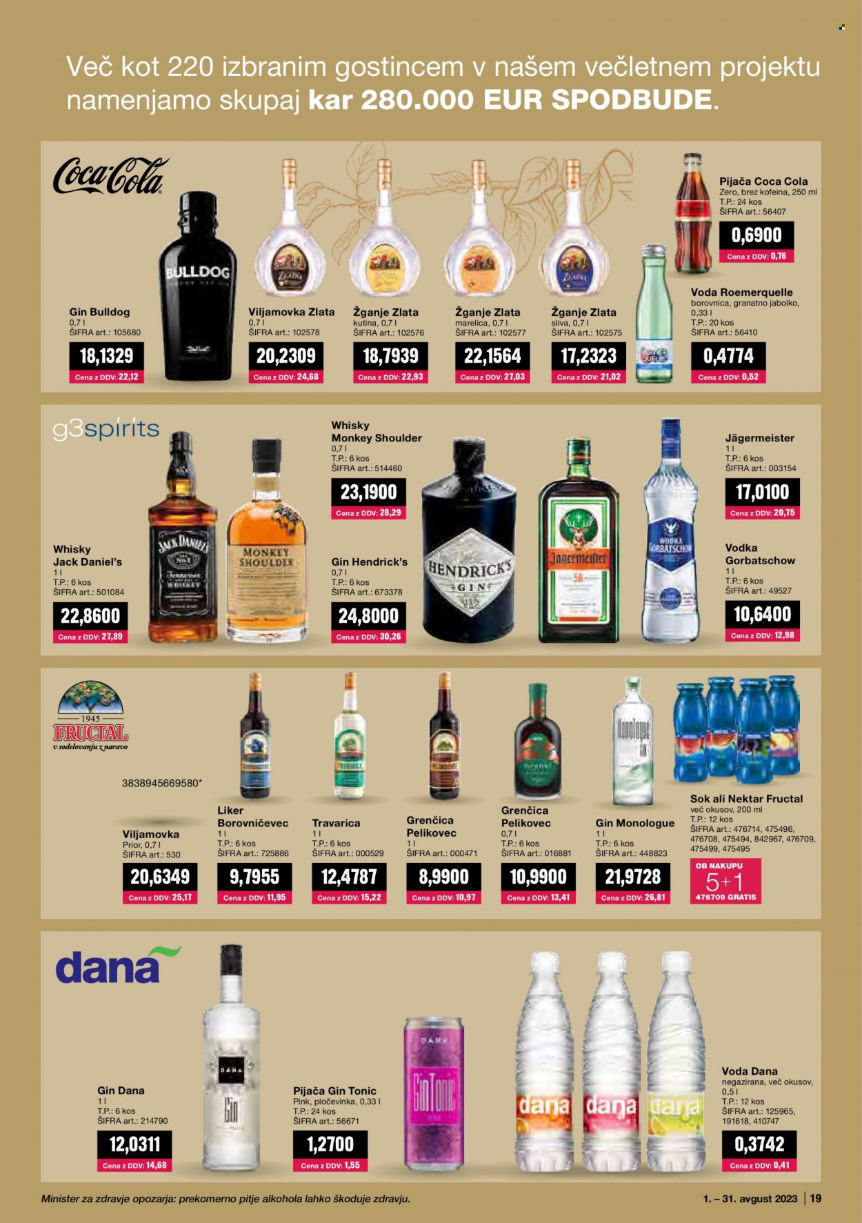 Mercator Cash & Carry katalog - 1.8.2023 - 31.8.2023. Stran 19