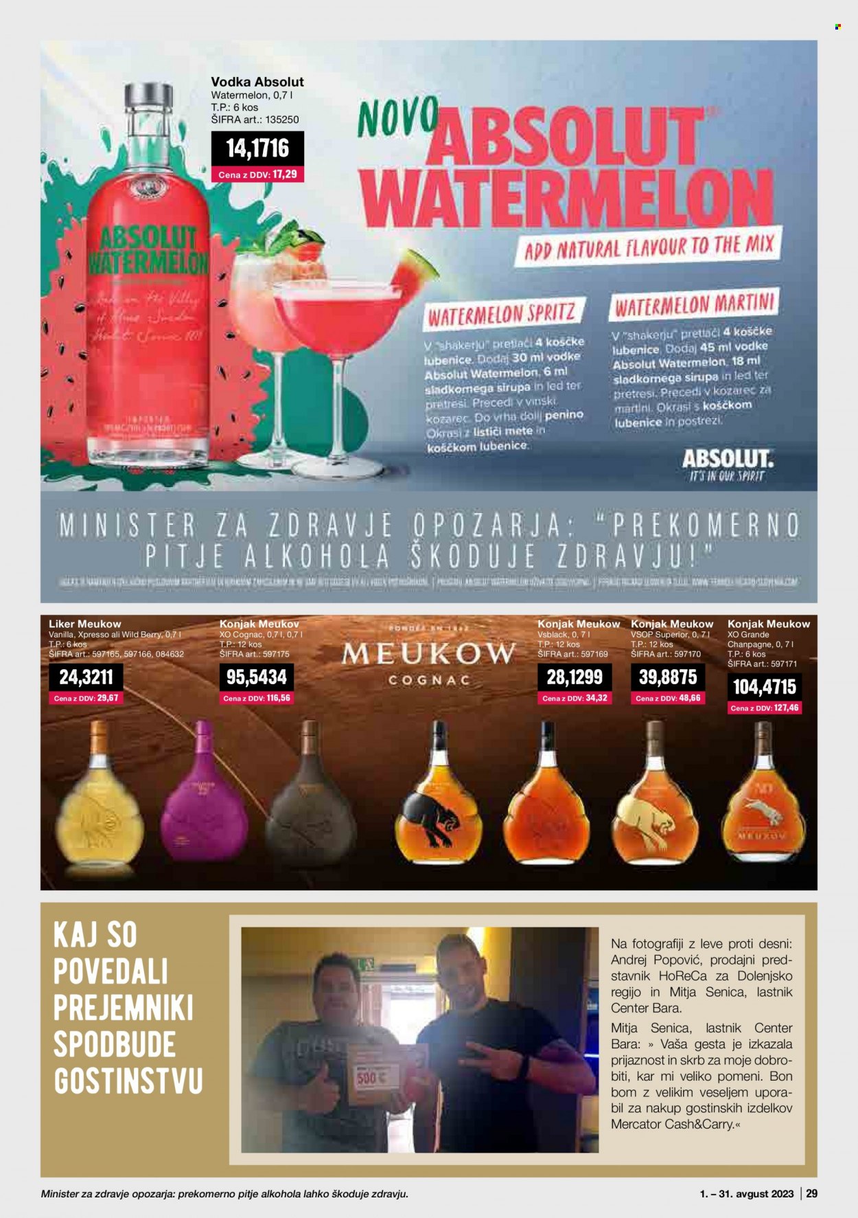 Mercator Cash & Carry katalog - 1.8.2023 - 31.8.2023. Stran 29