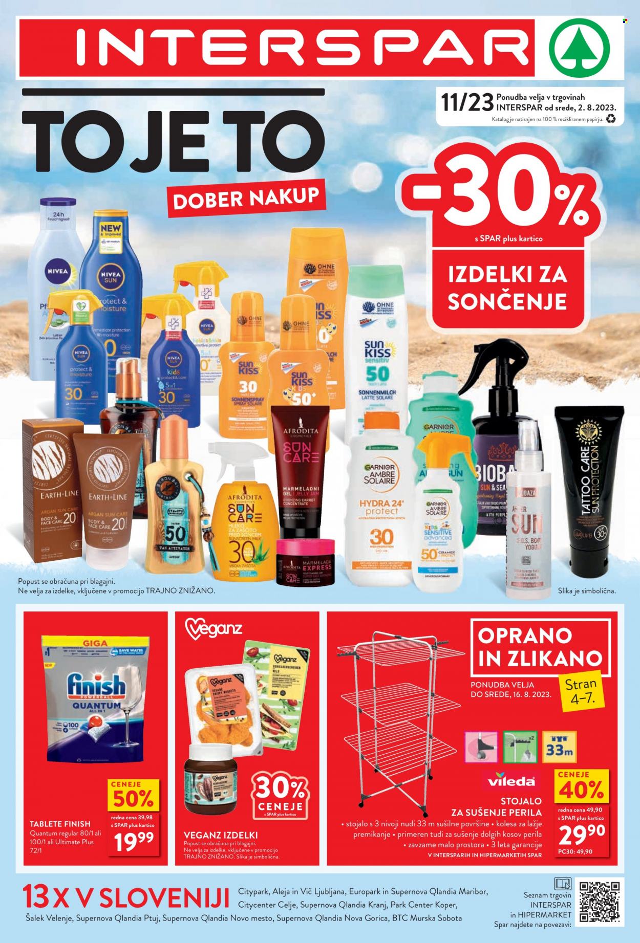 INTERSPAR katalog - 2.8.2023 - 16.8.2023. Stran 1