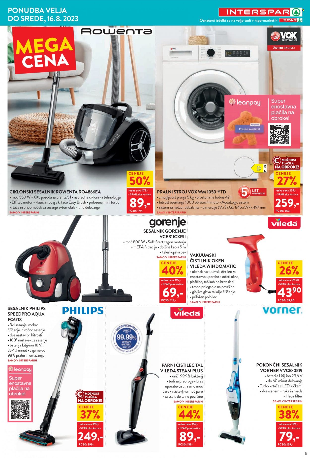INTERSPAR katalog - 2.8.2023 - 16.8.2023. Stran 5