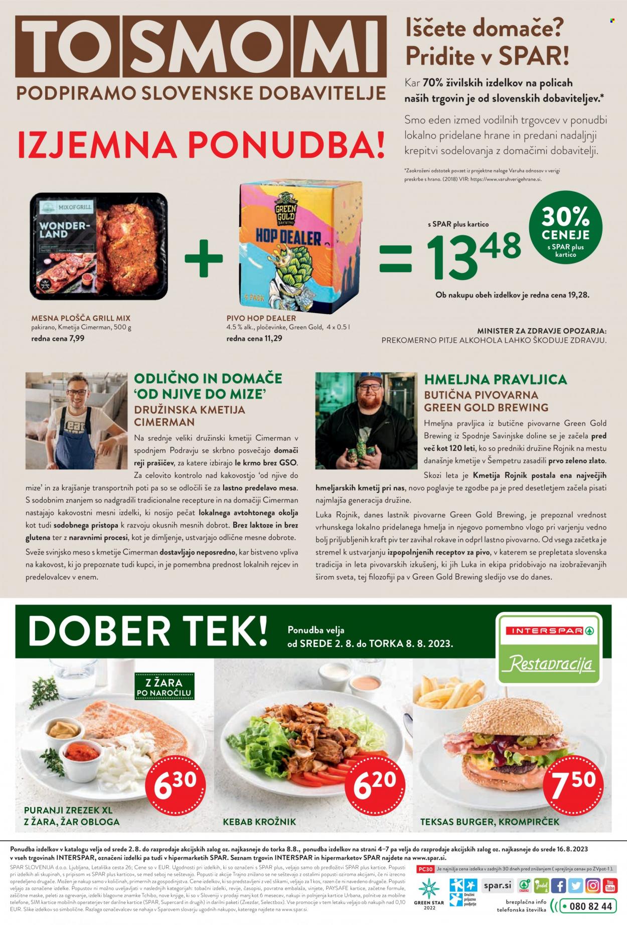 INTERSPAR katalog - 2.8.2023 - 16.8.2023. Stran 8