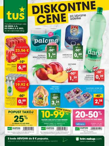 Tuš katalog - 2.8.2023 - 8.8.2023.