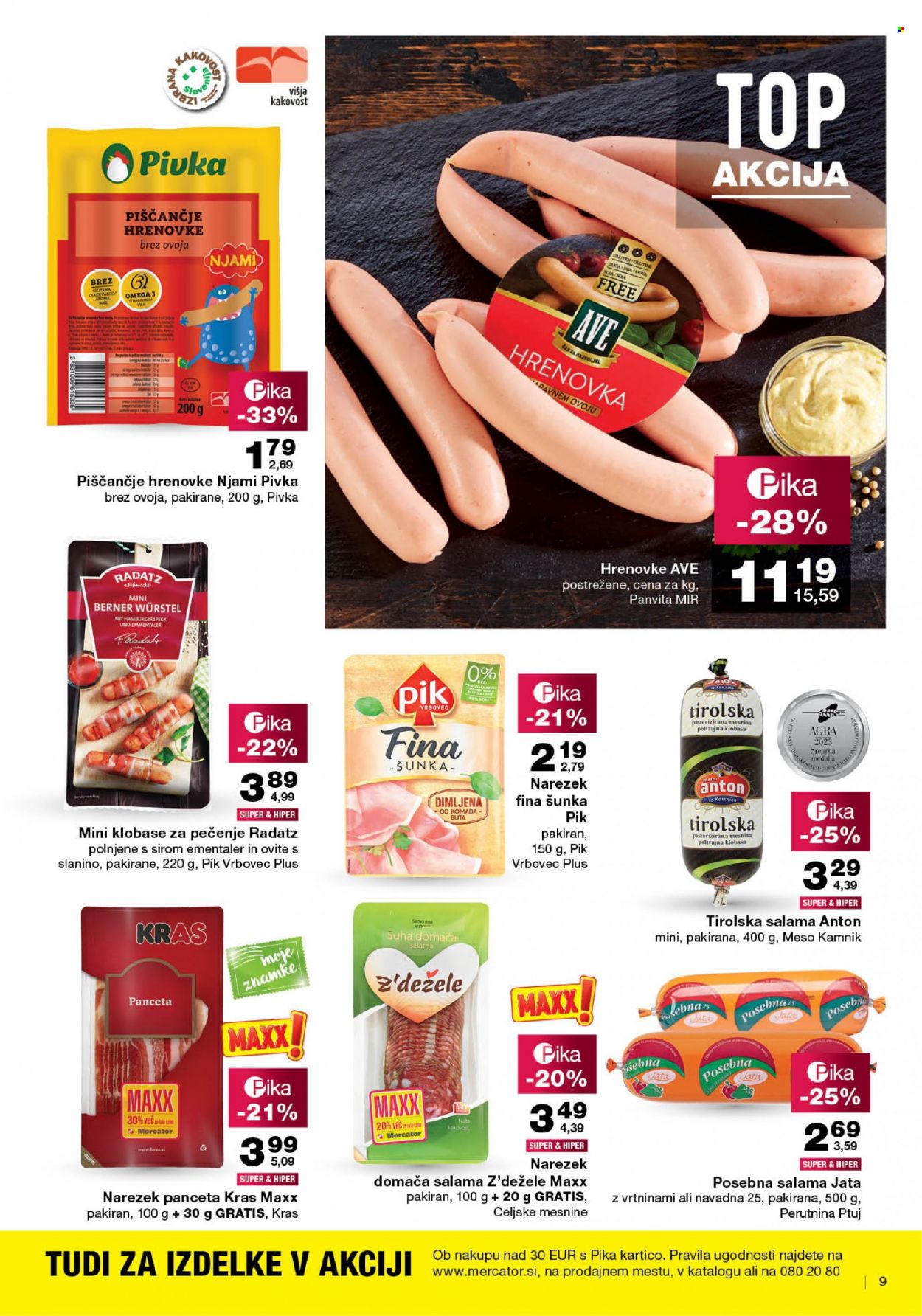 Mercator katalog - 3.8.2023 - 9.8.2023. Stran 9