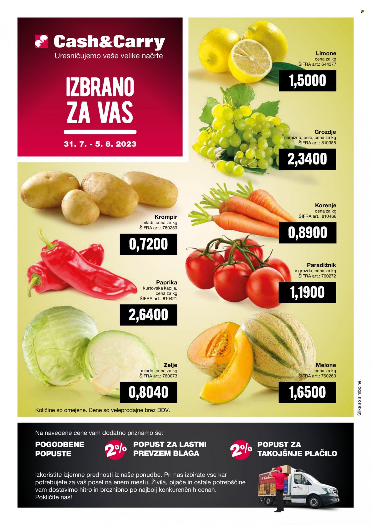 Mercator Cash & Carry katalog - 31.7.2023 - 5.8.2023. Stran 1