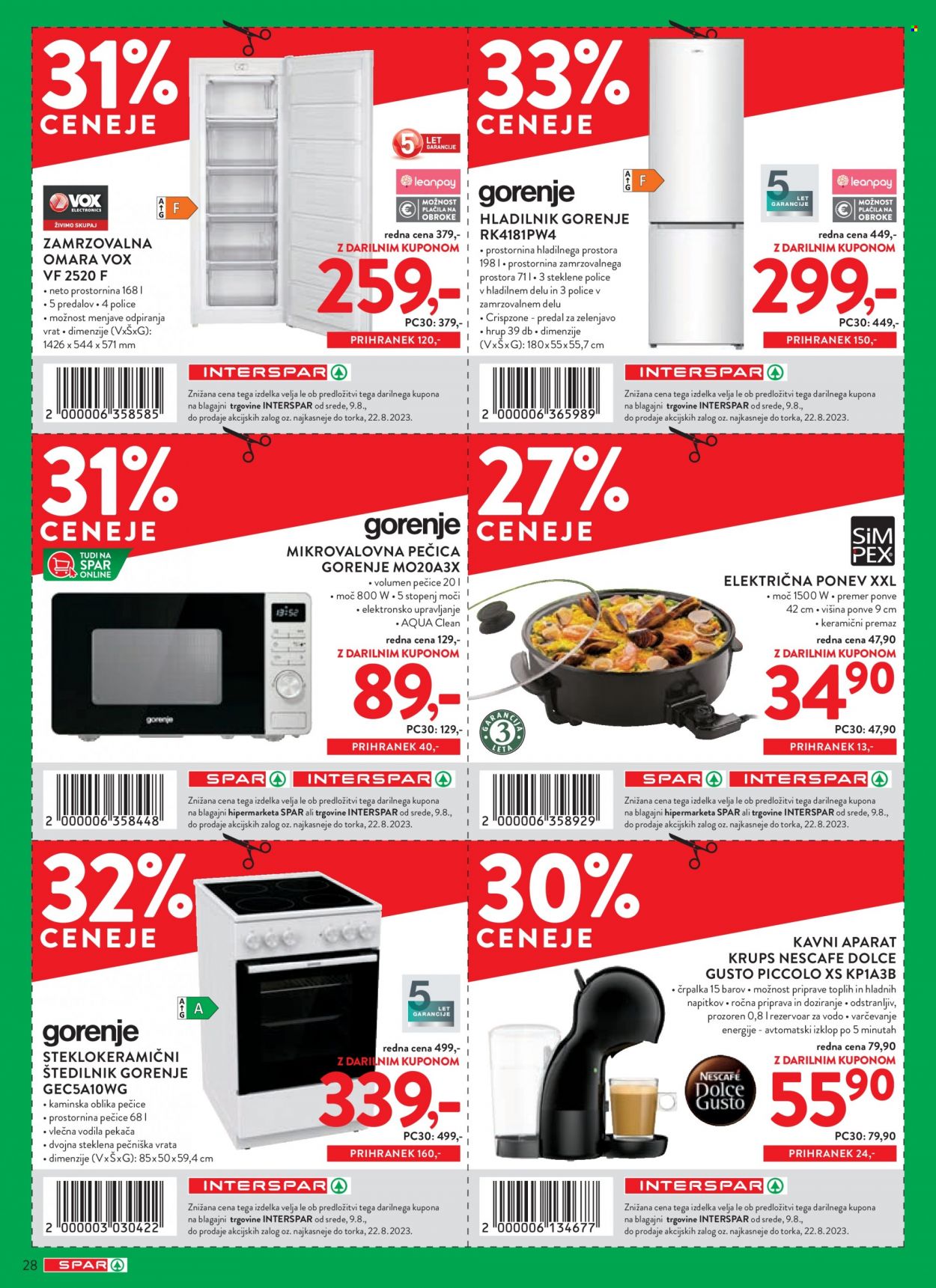 SPAR katalog - 9.8.2023 - 22.8.2023. Stran 32