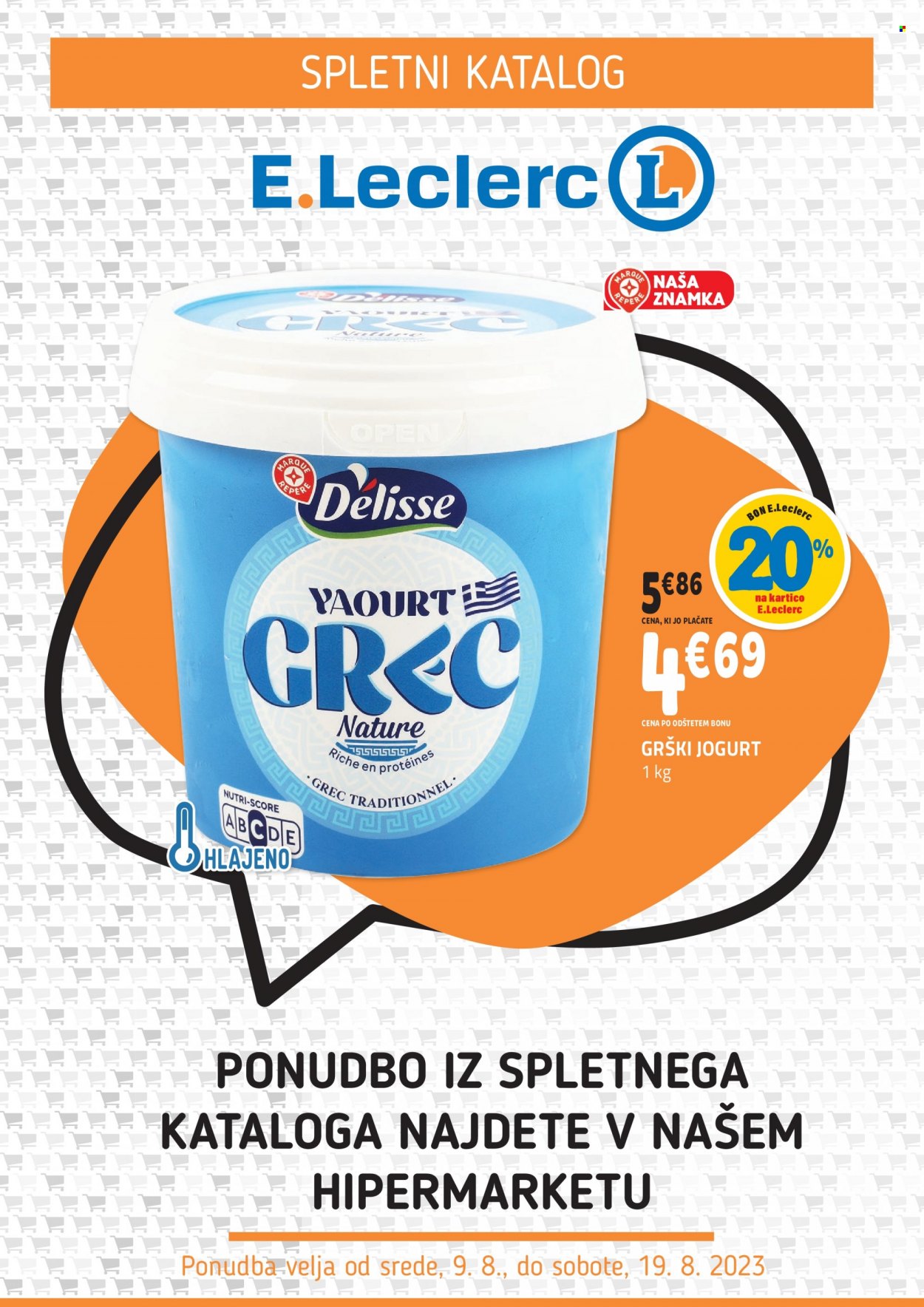E.Leclerc katalog - 9.8.2023 - 19.8.2023. Stran 1