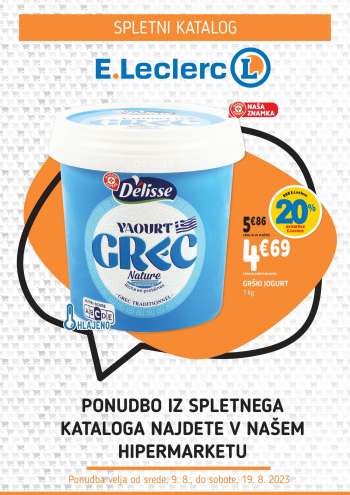 E.Leclerc katalog - 9.8.2023 - 19.8.2023.