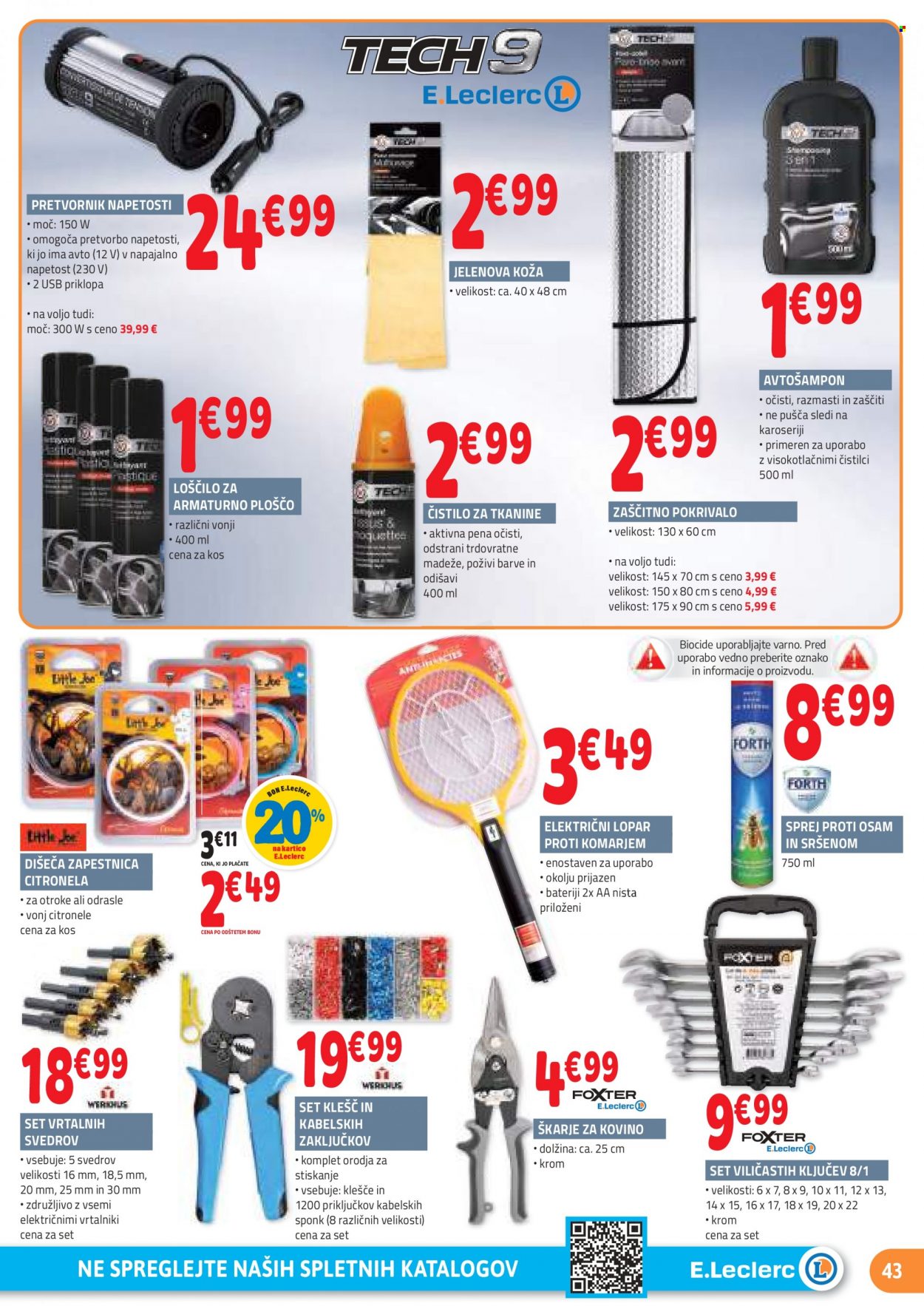 E.Leclerc katalog - 16.8.2023 - 26.8.2023. Stran 43