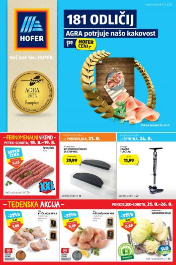 Hofer katalog - 17.8.2023 - 26.8.2023.