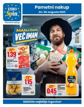 Prospekte EuroSpin - 24.08.2023 - 30.08.2023.