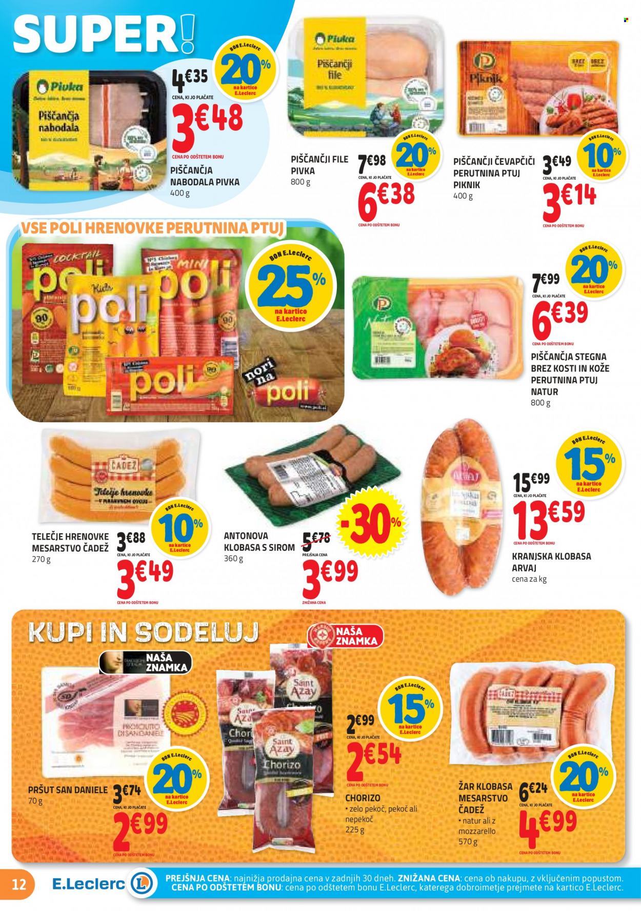 E.Leclerc katalog - 23.8.2023 - 2.9.2023. Stran 12