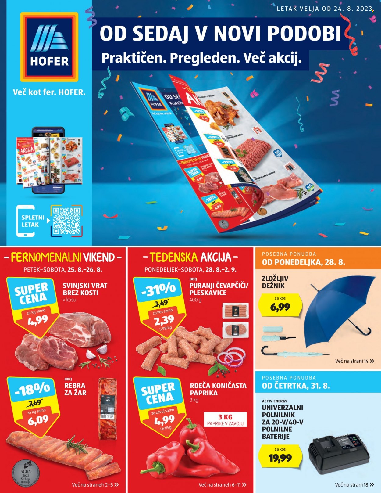 Hofer katalog - 24.8.2023 - 2.9.2023. Stran 1