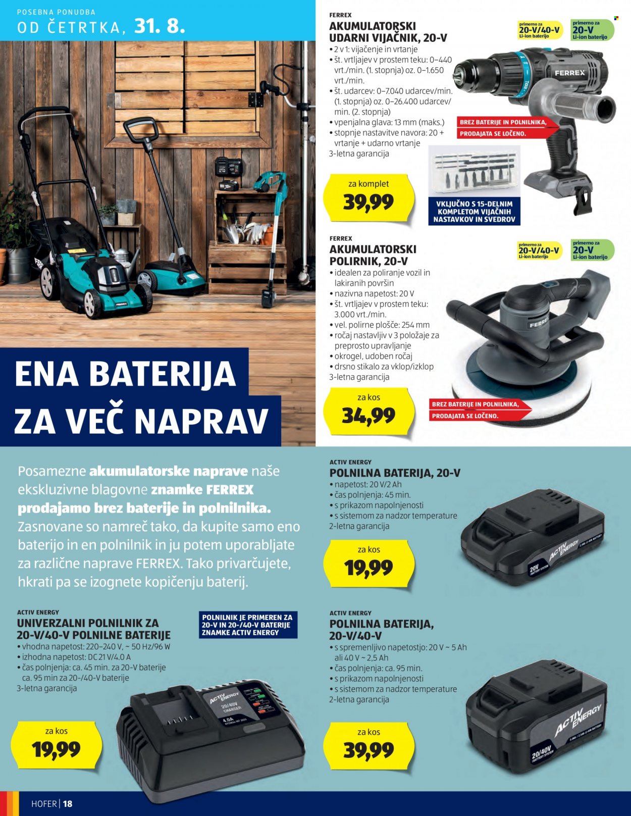 Hofer katalog - 24.8.2023 - 2.9.2023. Stran 18