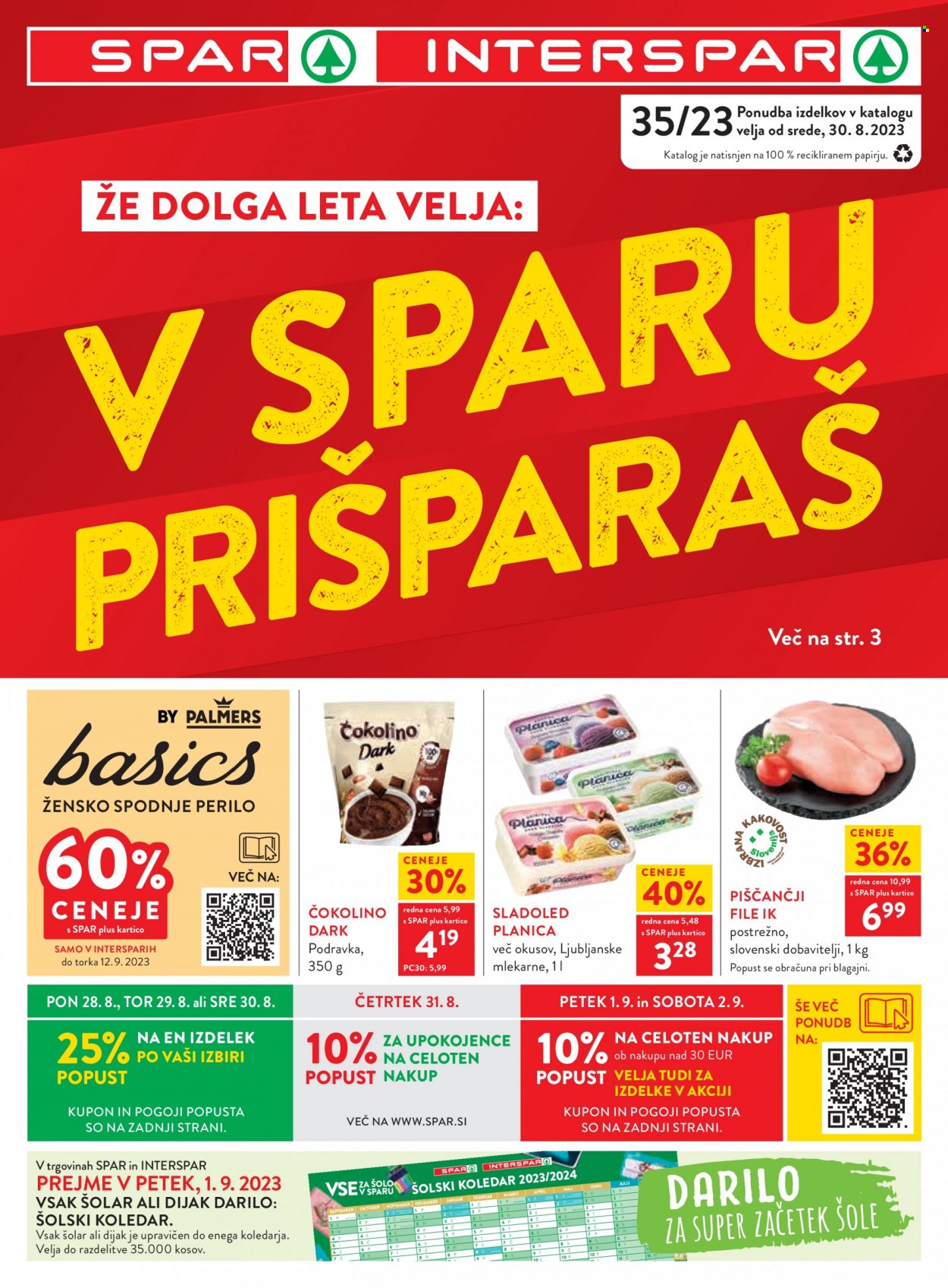 SPAR katalog - 30.8.2023 - 12.9.2023. Stran 1