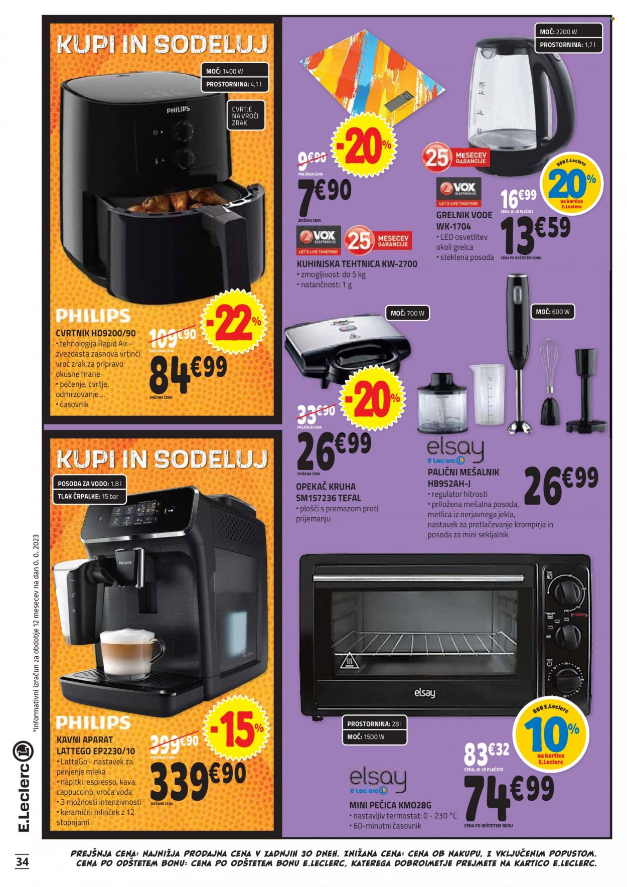 E.Leclerc katalog - 30.8.2023 - 9.9.2023. Stran 34