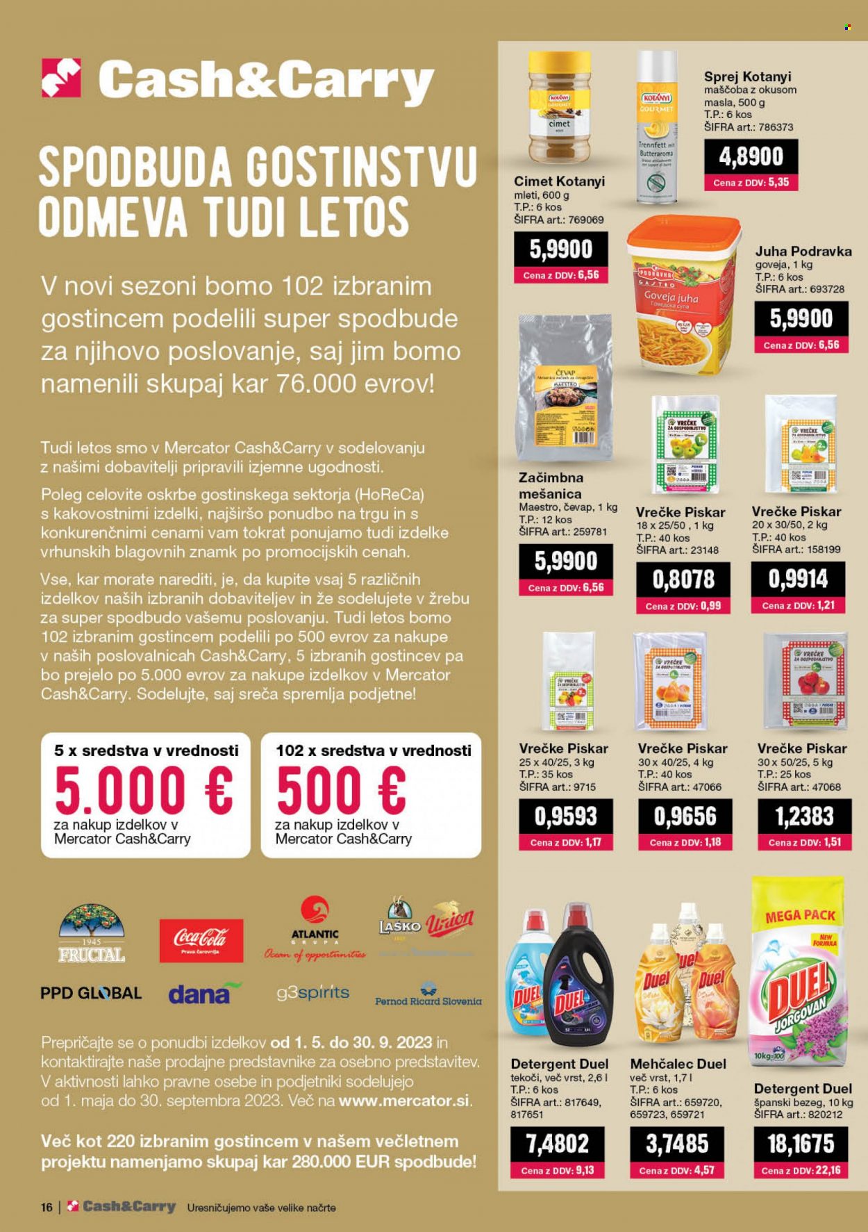 Mercator Cash & Carry katalog - 1.9.2023 - 30.9.2023. Stran 16