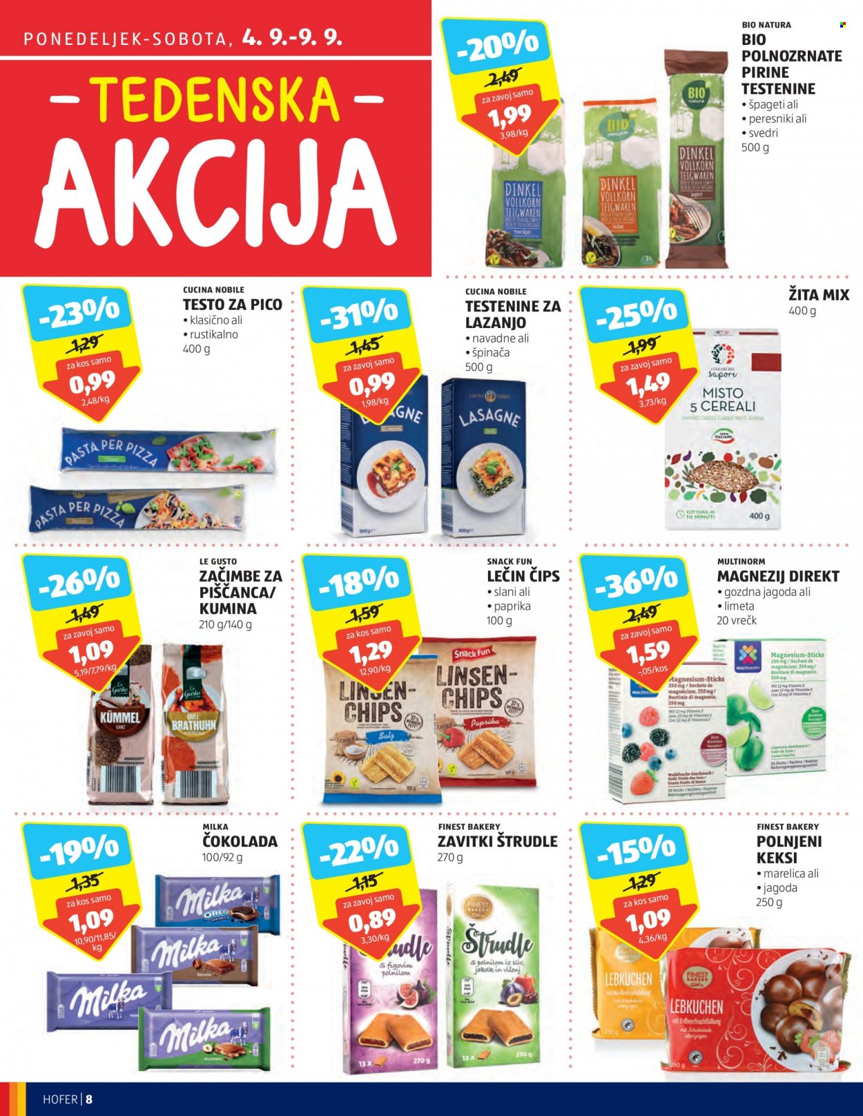 Hofer katalog - 31.8.2023 - 9.9.2023. Stran 8