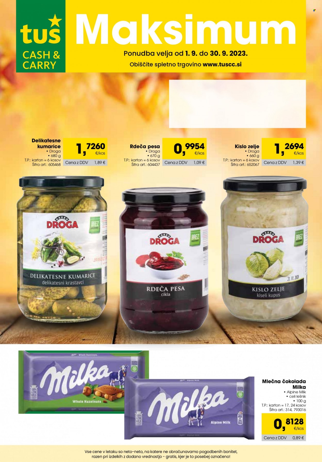 Tuš Cash & Carry katalog - 1.9.2023 - 30.9.2023. Stran 1