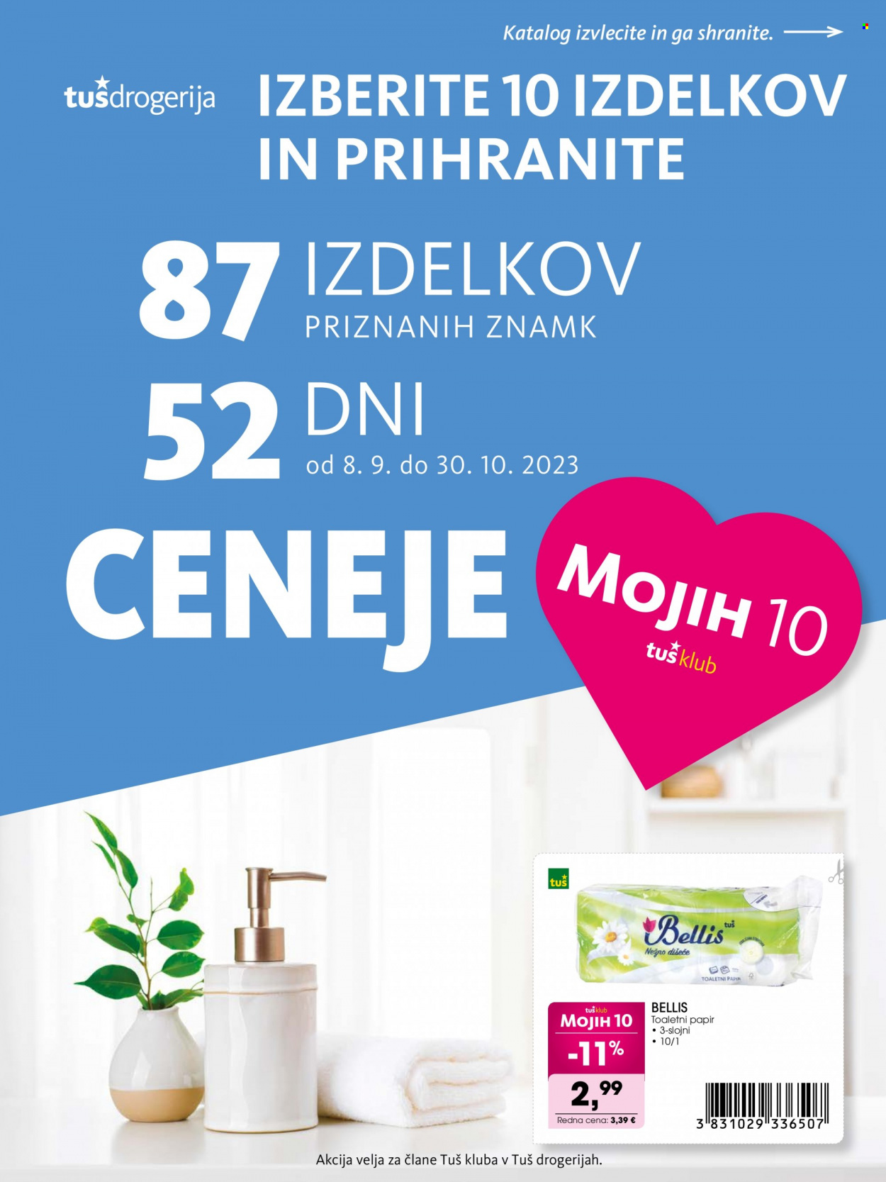 Tuš Drogeria katalog - 8.9.2023 - 30.10.2023. Stran 1