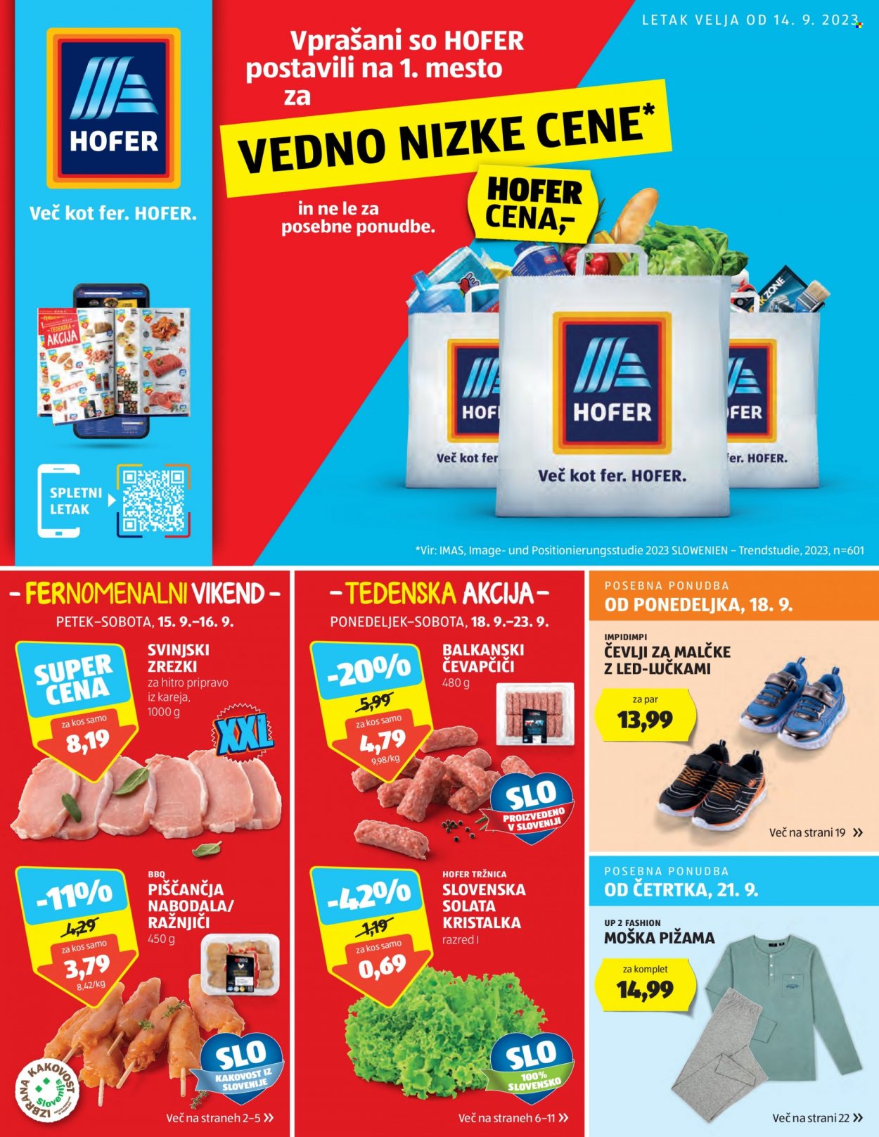Hofer katalog - 14.9.2023 - 23.9.2023. Stran 1
