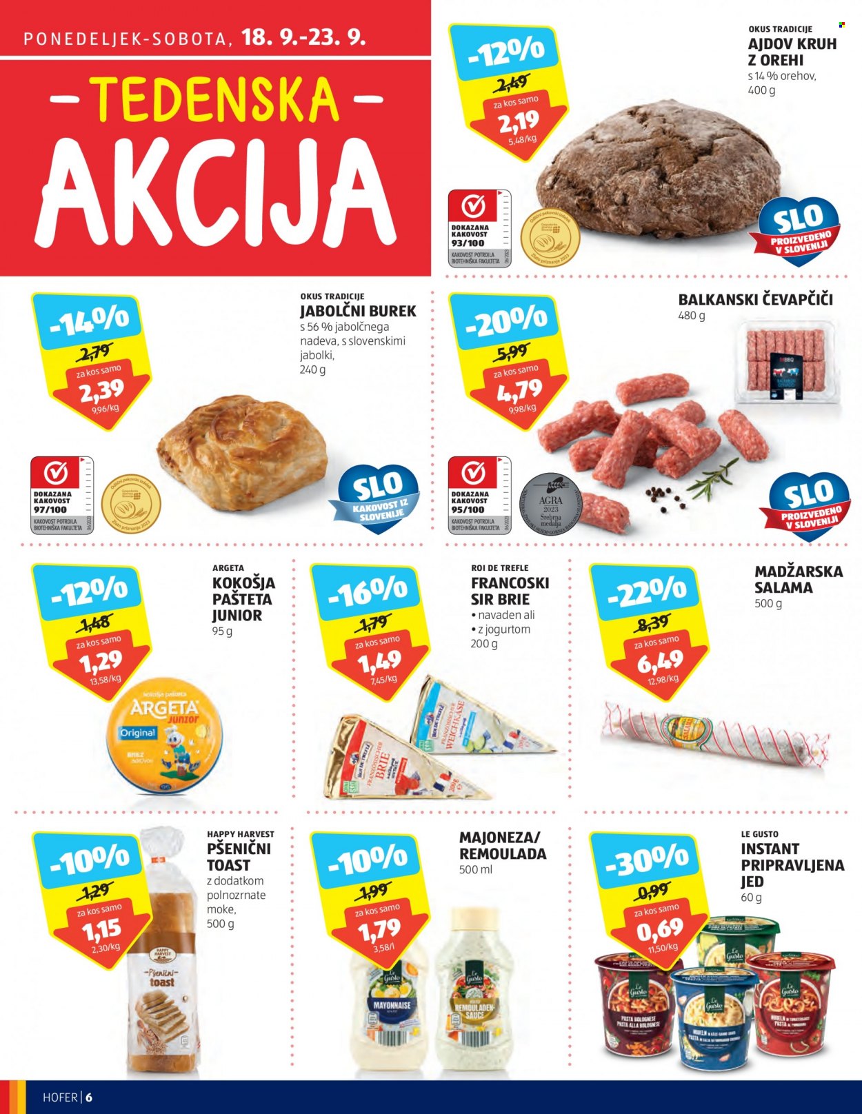 Hofer katalog - 14.9.2023 - 23.9.2023. Stran 6