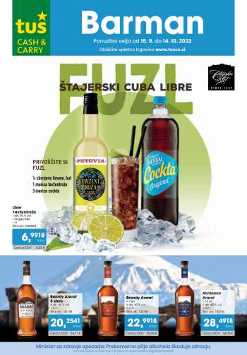 Tuš Cash & Carry katalog - 15.9.2023 - 14.10.2023.