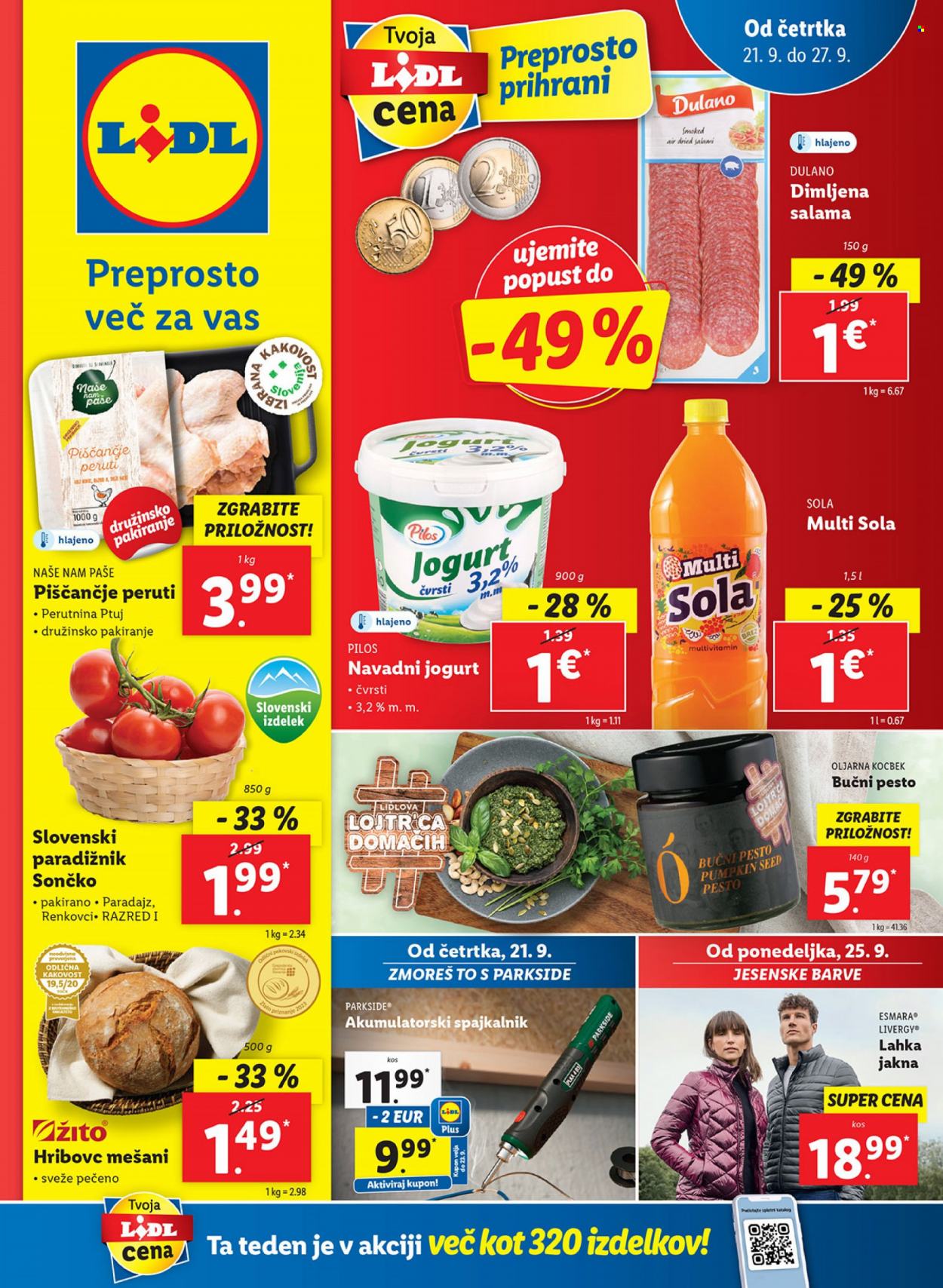Lidl katalog - 21.9.2023 - 27.9.2023. Stran 1