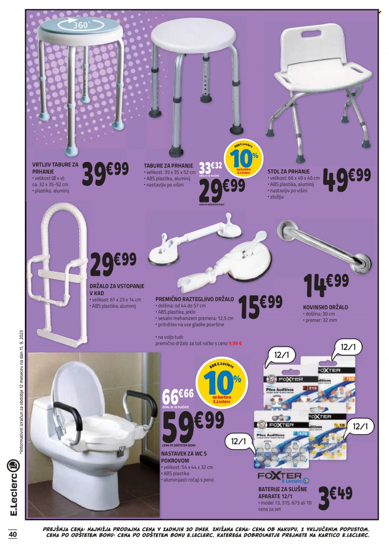 E.Leclerc katalog - 20.9.2023 - 30.9.2023. Stran 40