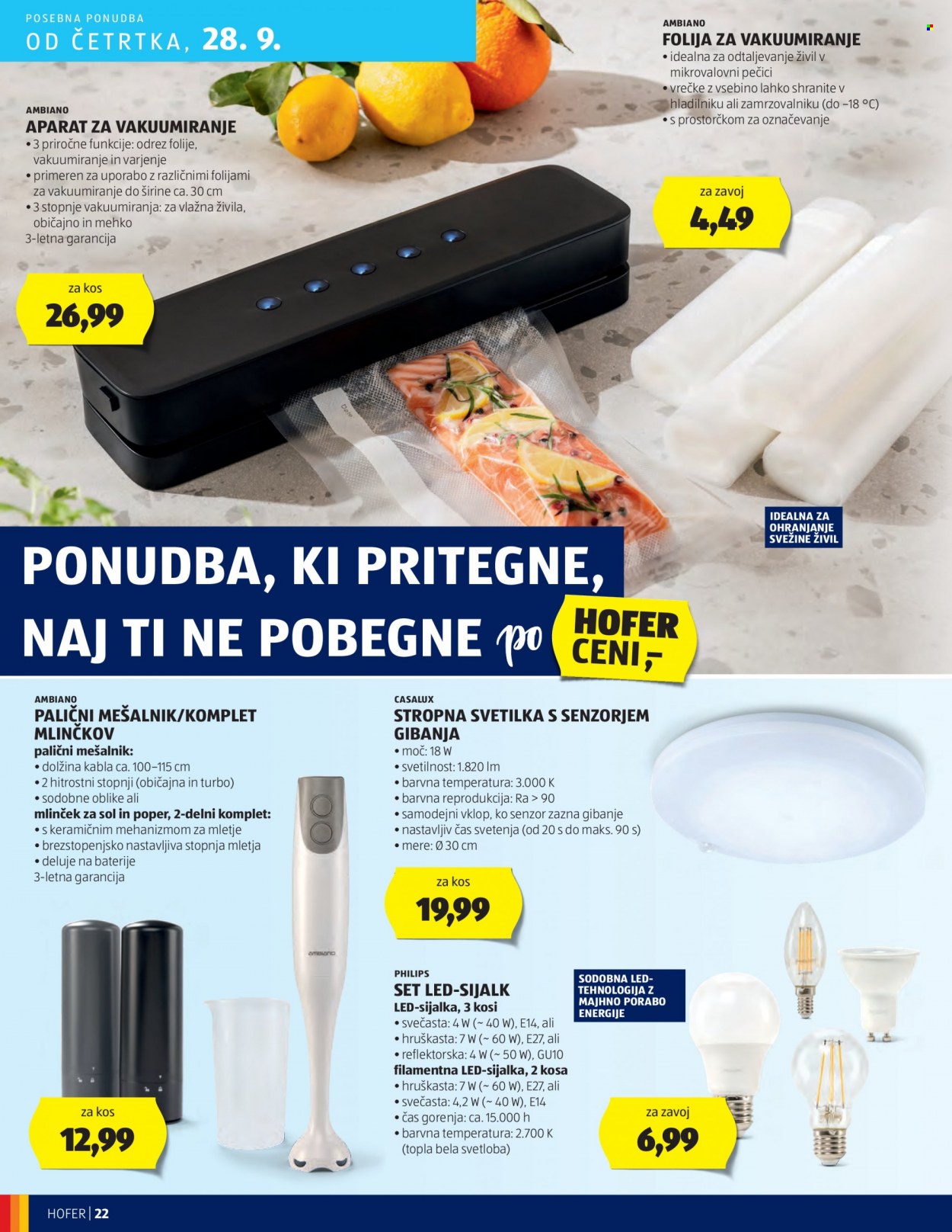 Hofer katalog - 21.9.2023 - 30.9.2023. Stran 22
