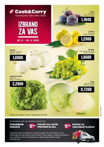 Mercator Cash & Carry katalog - 25.9.2023 - 30.9.2023.