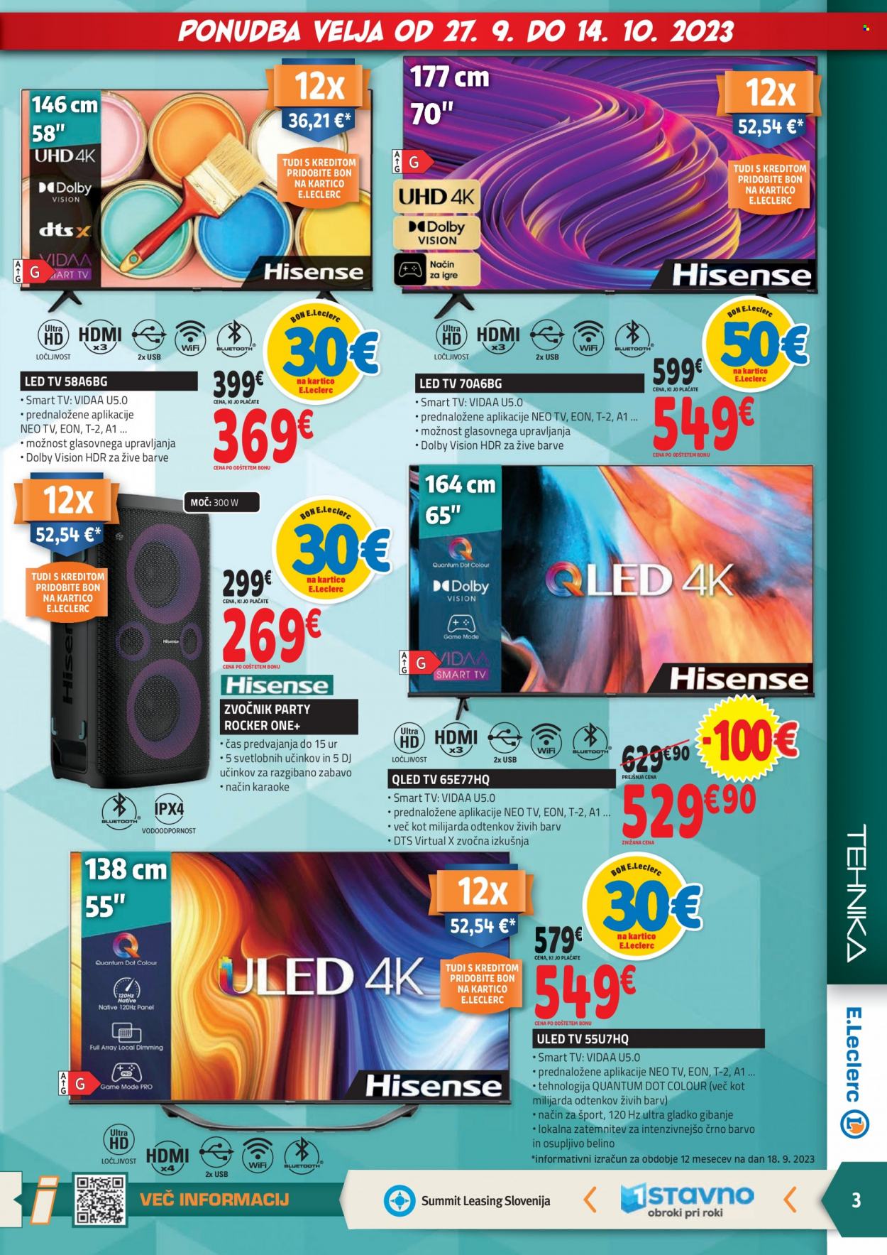 E.Leclerc katalog - 27.9.2023 - 14.10.2023. Stran 3