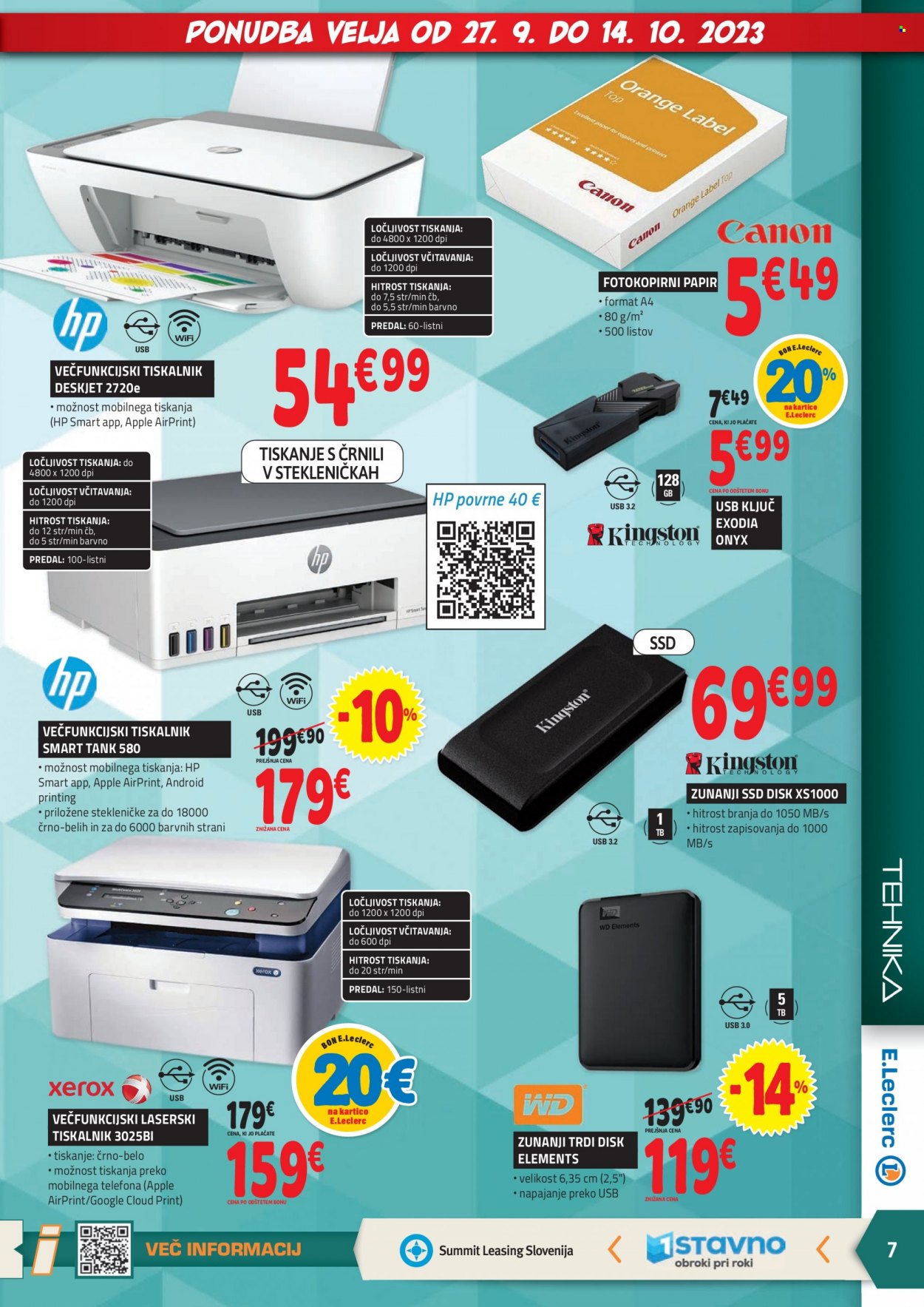 E.Leclerc katalog - 27.9.2023 - 14.10.2023. Stran 7