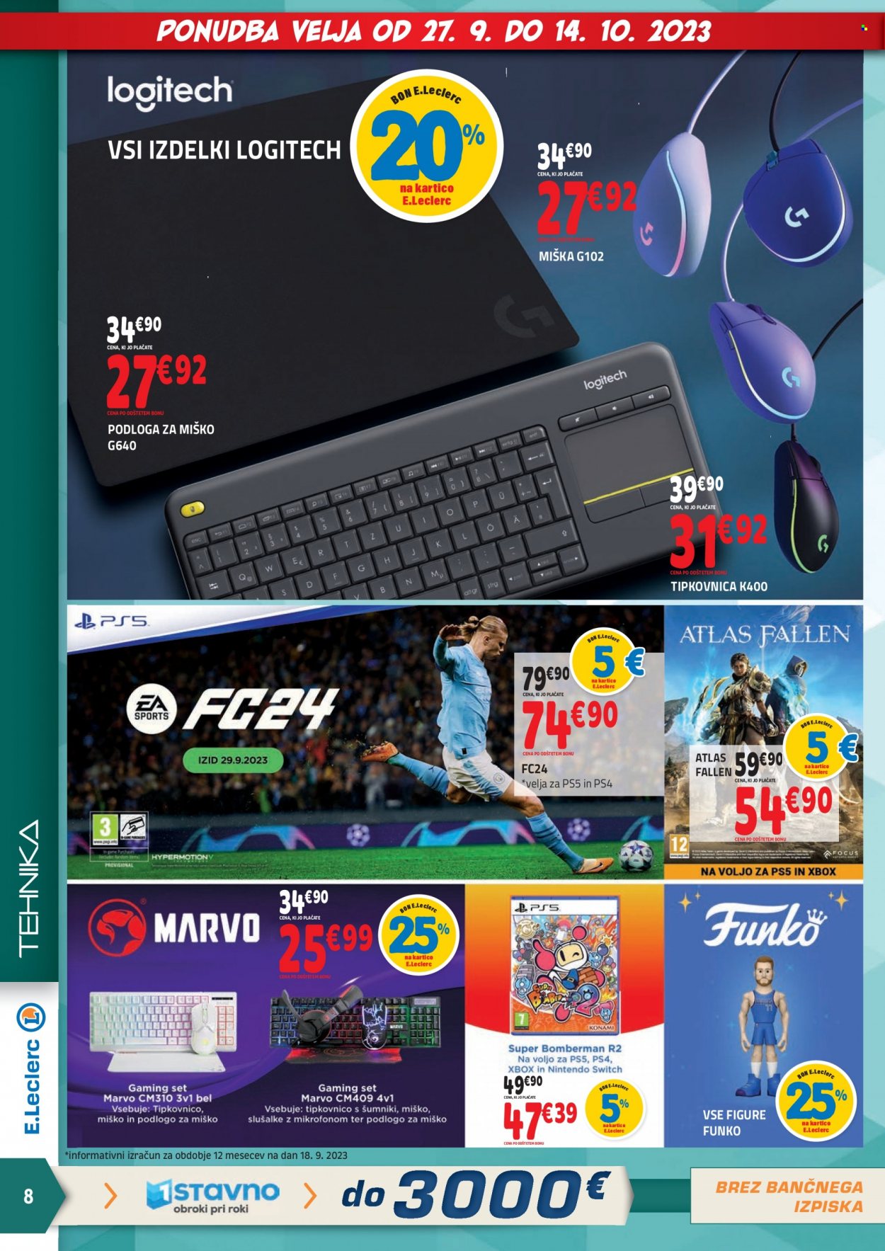 E.Leclerc katalog - 27.9.2023 - 14.10.2023. Stran 8