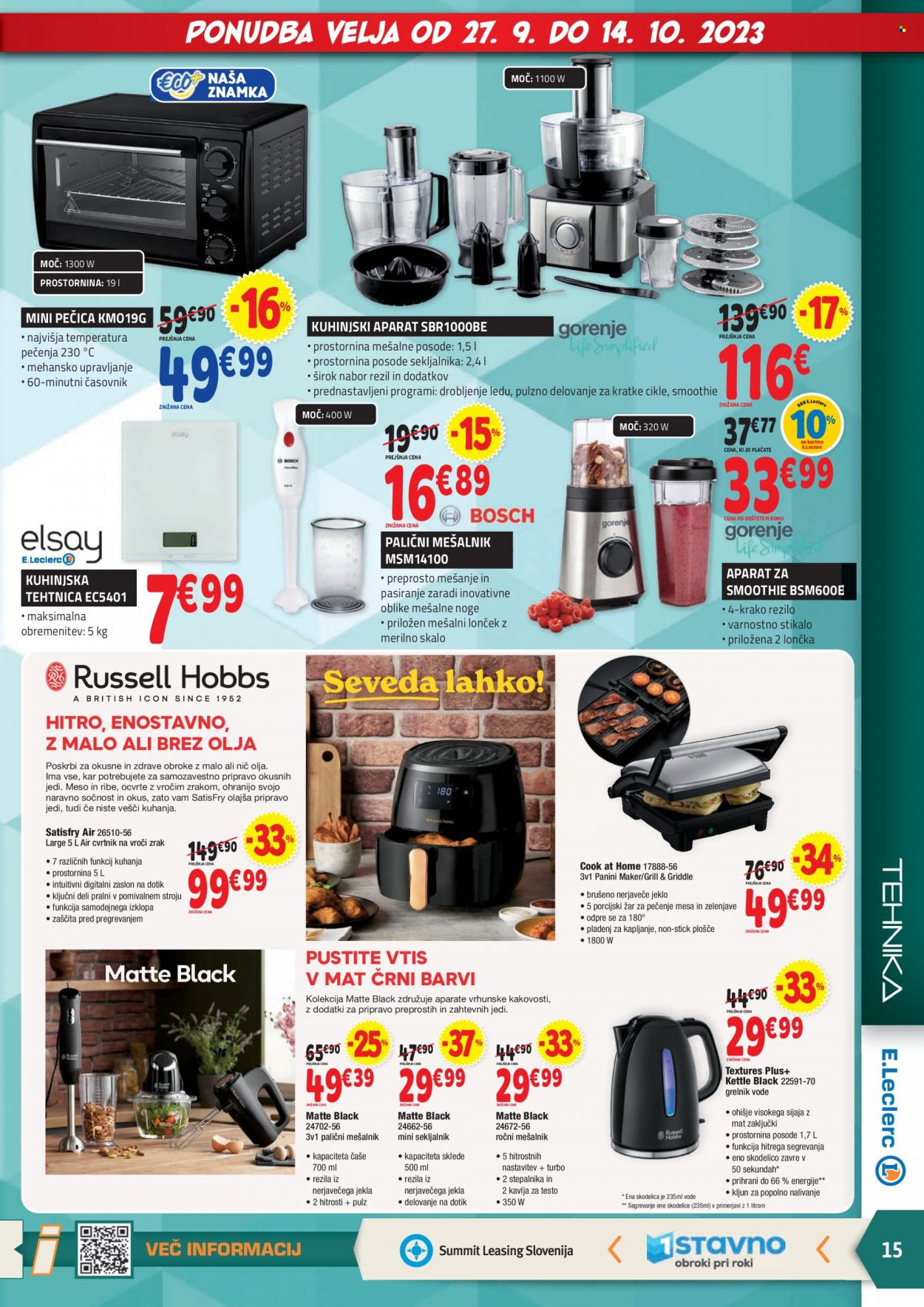 E.Leclerc katalog - 27.9.2023 - 14.10.2023. Stran 15