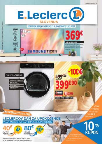 E.Leclerc katalog - 27.9.2023 - 7.10.2023.